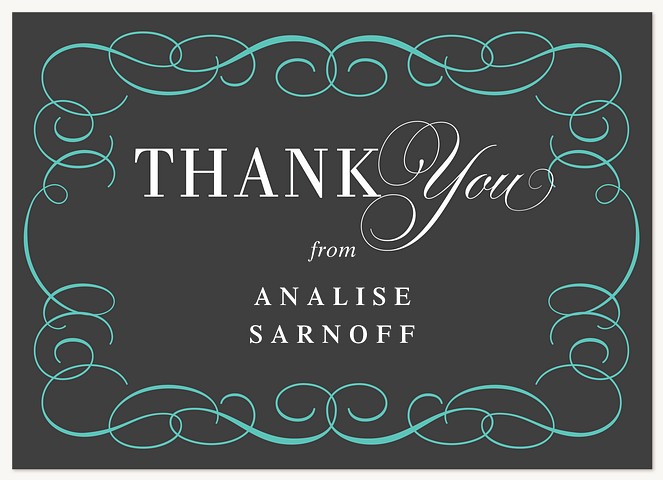 Graceful Flourish Thank You Cards 