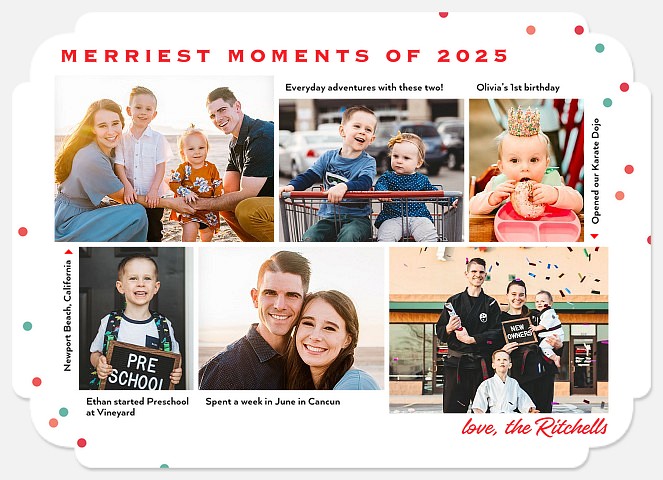 Merriest Moments Holiday Photo Cards