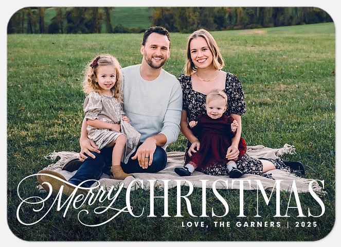 Stylish Slopes Holiday Photo Cards