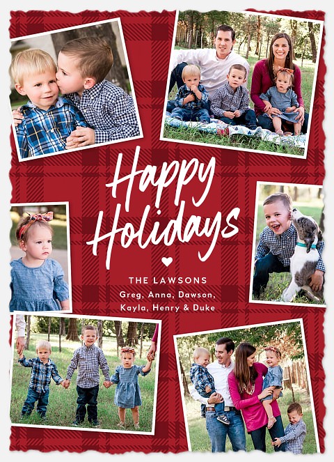 Classic Tweed Holiday Photo Cards