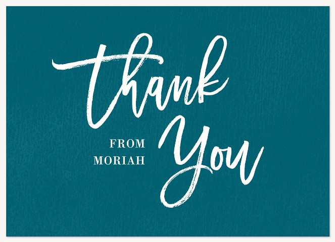 Brushed Calligraphy Thank You Cards 