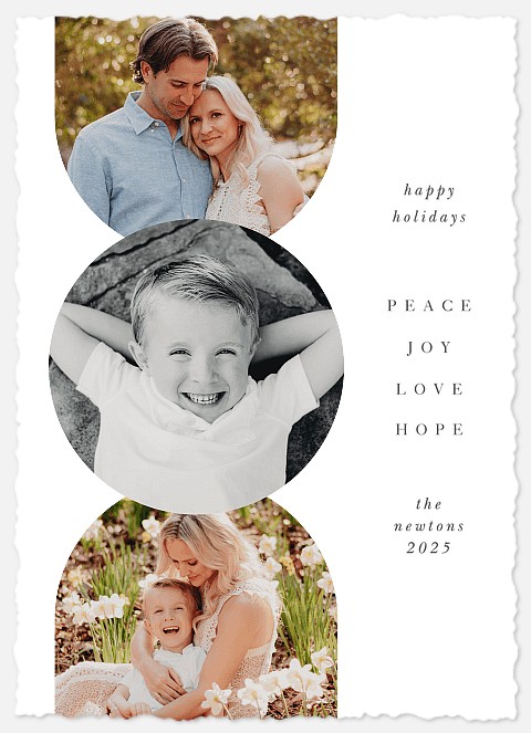 Geo Shapes Holiday Photo Cards