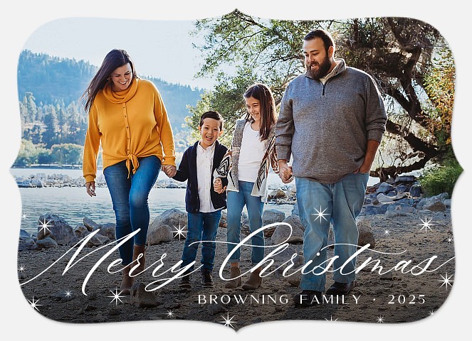 Simply Ornate Holiday Photo Cards