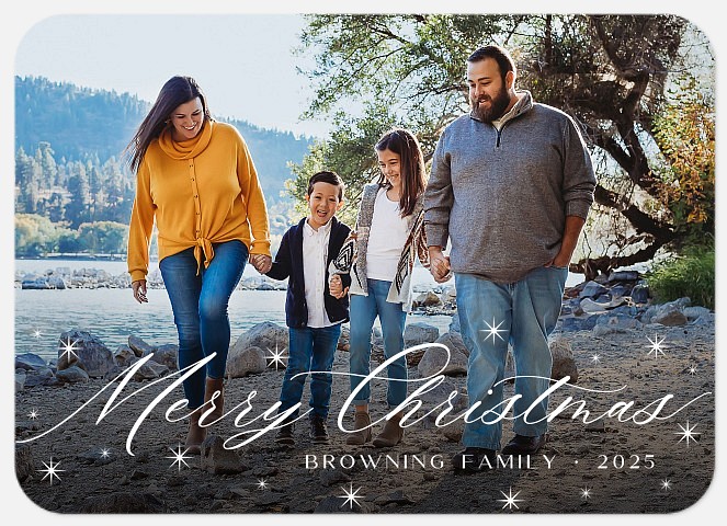 Simply Ornate Holiday Photo Cards