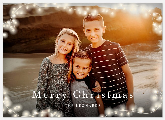 Soft Glow Holiday Photo Cards