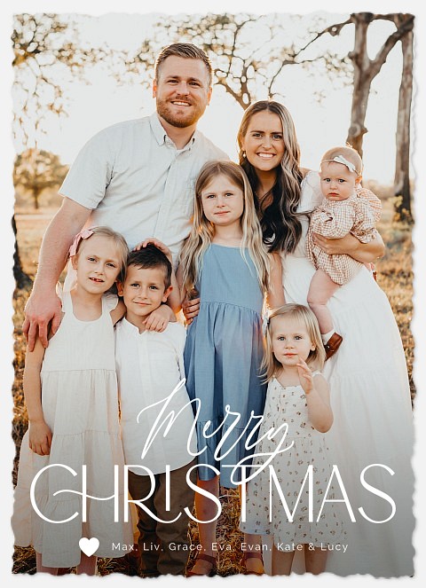 Graceful Type Holiday Photo Cards