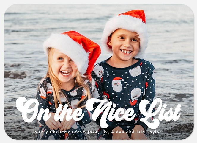Certified Nice Holiday Photo Cards