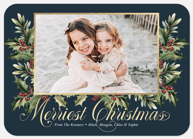 Antique Frame Holiday Photo Cards