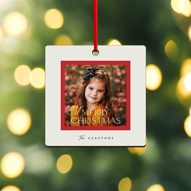 Simple Snap Custom Ornaments