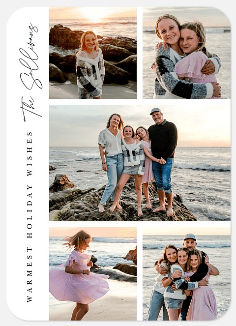Side Type Holiday Photo Cards