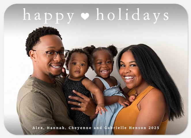 Tiny Heart Holiday Photo Cards