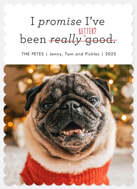 I've Been Good Holiday Photo Cards