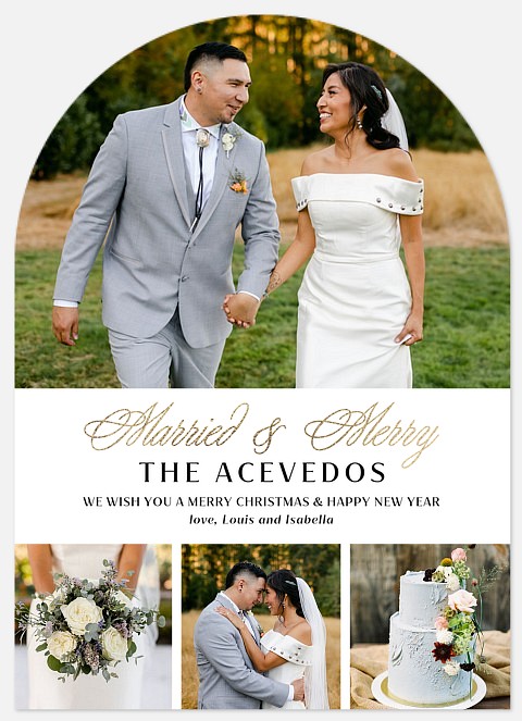 Merrily Married Holiday Photo Cards