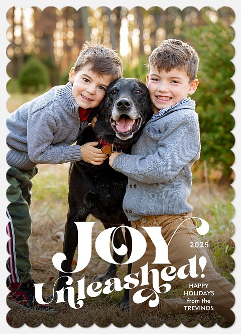 Joy Unleashed Holiday Photo Cards
