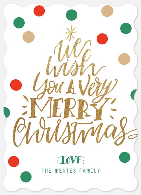 Festively Written Holiday Photo Cards