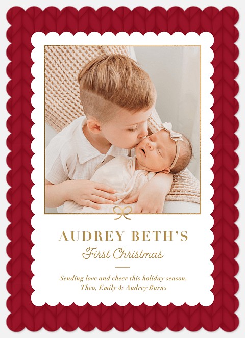 Tight Knit Holiday Photo Cards