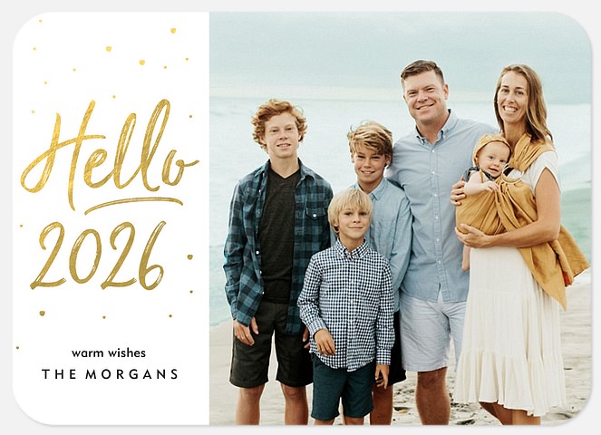 Marker Shine Holiday Photo Cards