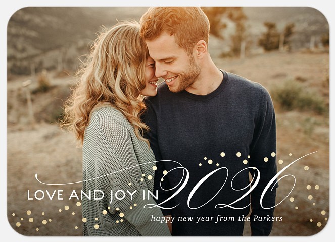 Confetti Aglow Holiday Photo Cards