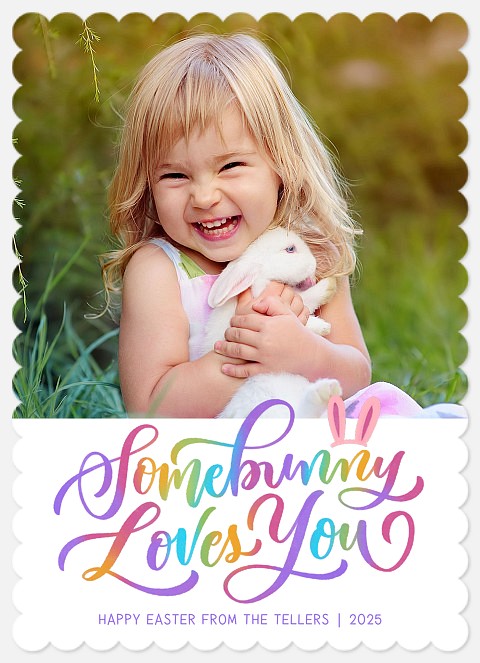 Somebunny Loves You Easter Photo Cards