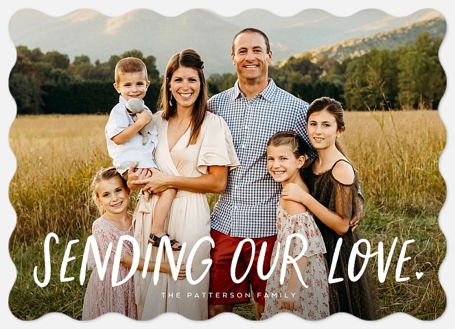 Sent With Love Valentine Photo Cards