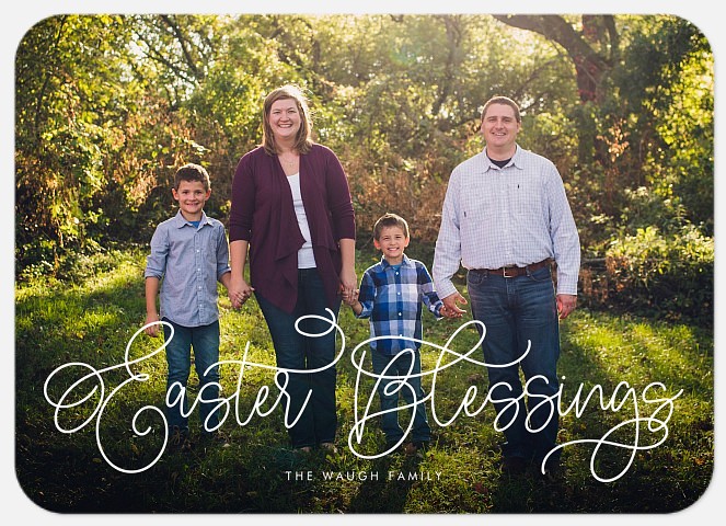 Fanciful Blessings Easter Photo Cards