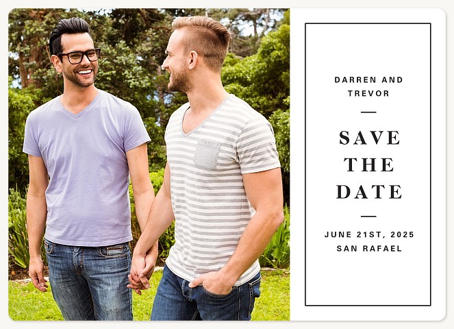 Simple Playbill Wedding Save the Date Magnets