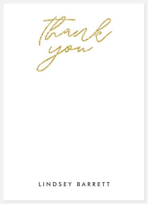 Sparkling Grad Party Thank You Cards 