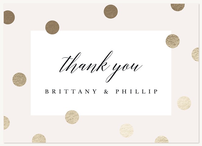 Modern Gilding Wedding Thank You Cards