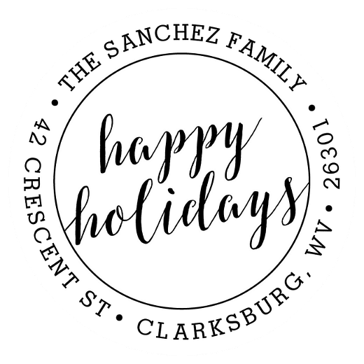 Holiday Seal | Custom Rubber Stamps