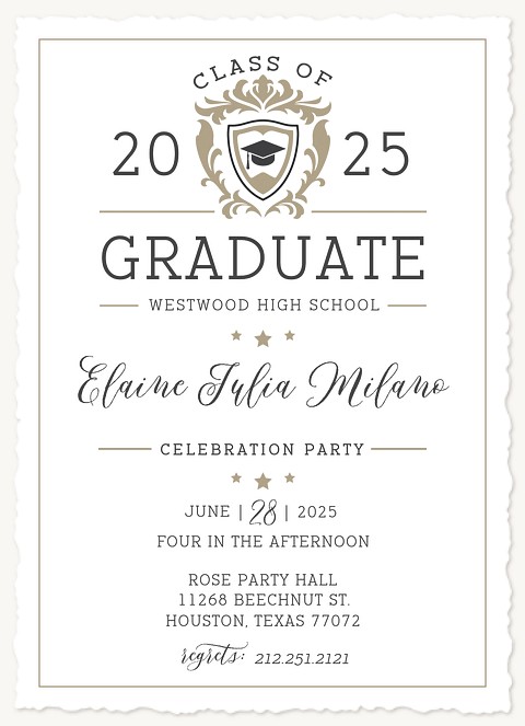 Collegiate Scholar Graduation Invitations