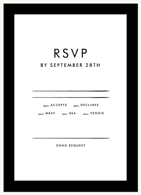 Modern Overlay Wedding RSVP Cards