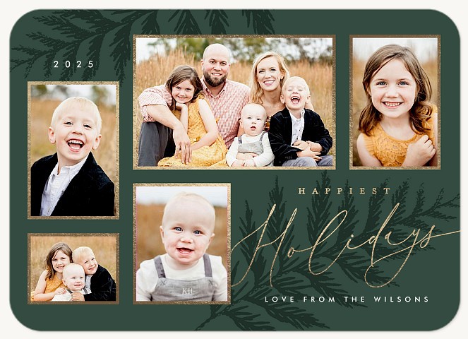 Evergreen Pine Photo Holiday Cards