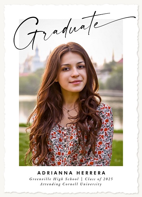 Casual Grad Graduation Announcements