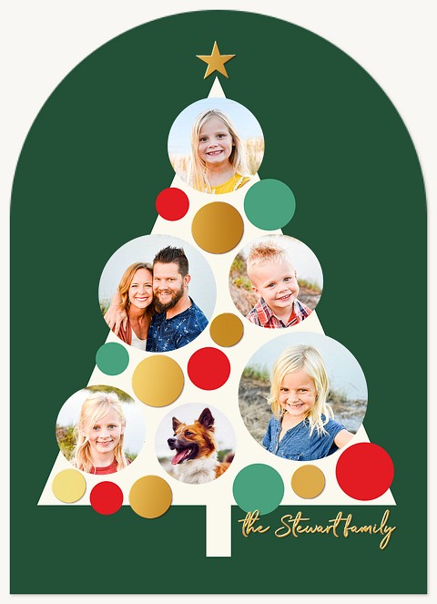 Bauble Bliss Personalized Holiday Cards