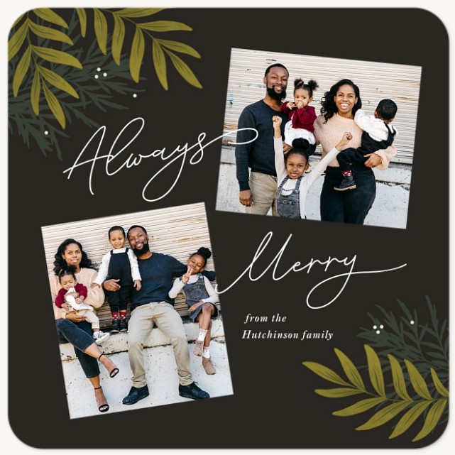 Always Merry Personalized Holiday Cards
