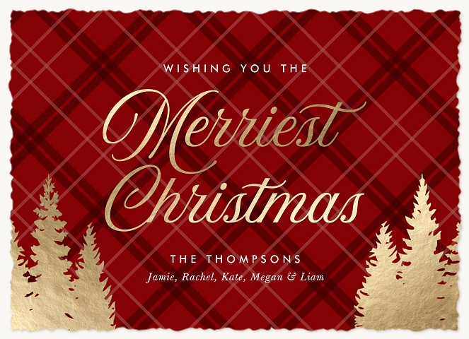 Gilded Forest Personalized Holiday Cards