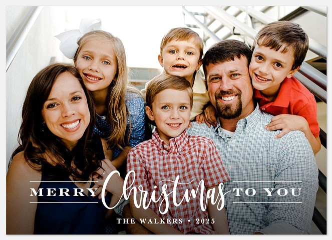 Fanciful Greeting Holiday Photo Cards