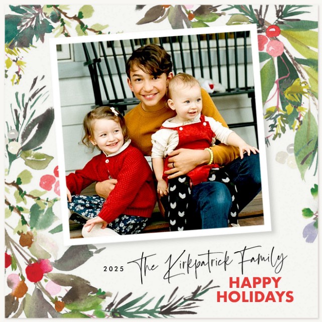 Festive Frame Personalized Holiday Cards