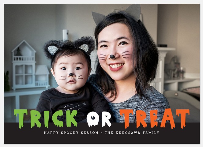 Iconic Treat Halloween Photo Cards