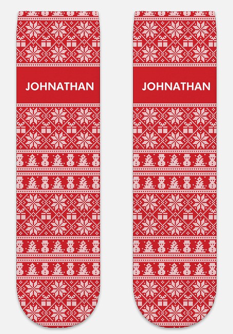 Christmas Stocking Custom Socks