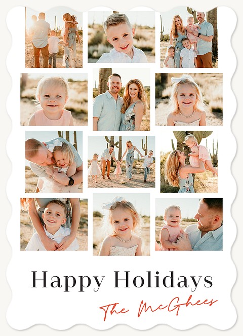 Photo Wall Personalized Holiday Cards