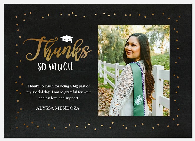 Grad Glitz Thank You Cards 