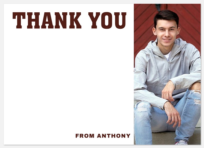 Athletic Balance Thank You Cards 