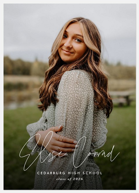 Penned Script Graduation Cards