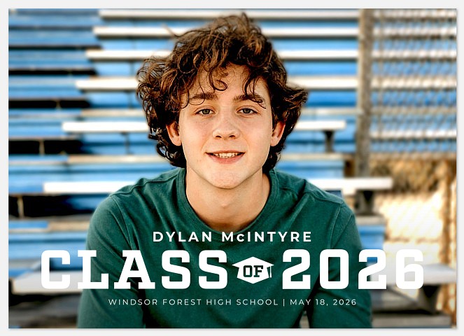 Athletic Landscape Graduation Cards