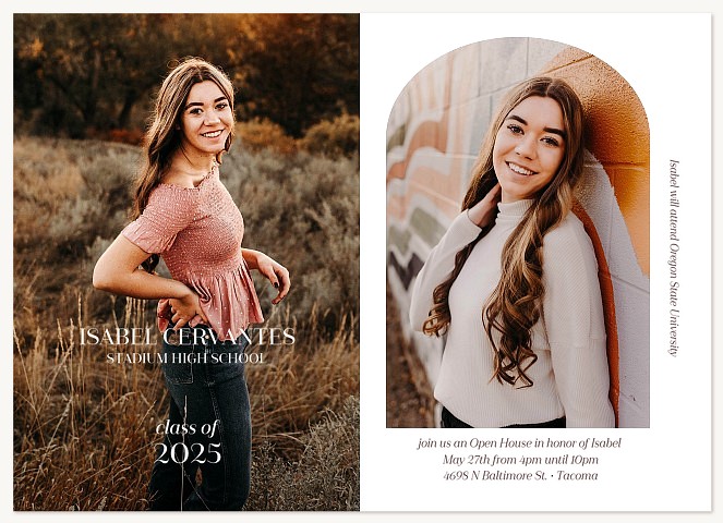 Arched Duo Graduation Cards