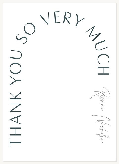 Over Arch Thank You Cards 