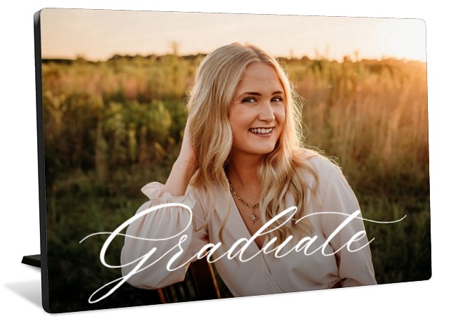 Graduate Script Tabletop Photo Panel