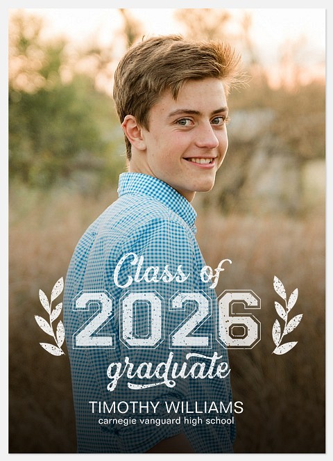 Vintage Laurels Graduation Cards