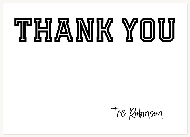 Bold Inline Thank You Cards 